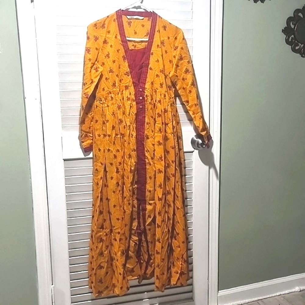 💯% Pure Cotton 1pc  maxi long Dress